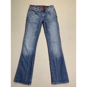 🌻2 for $20🌻 South Pole Jeans Womens Juniors 3 Blue Faded Denim VTG Hong Kong Y2K